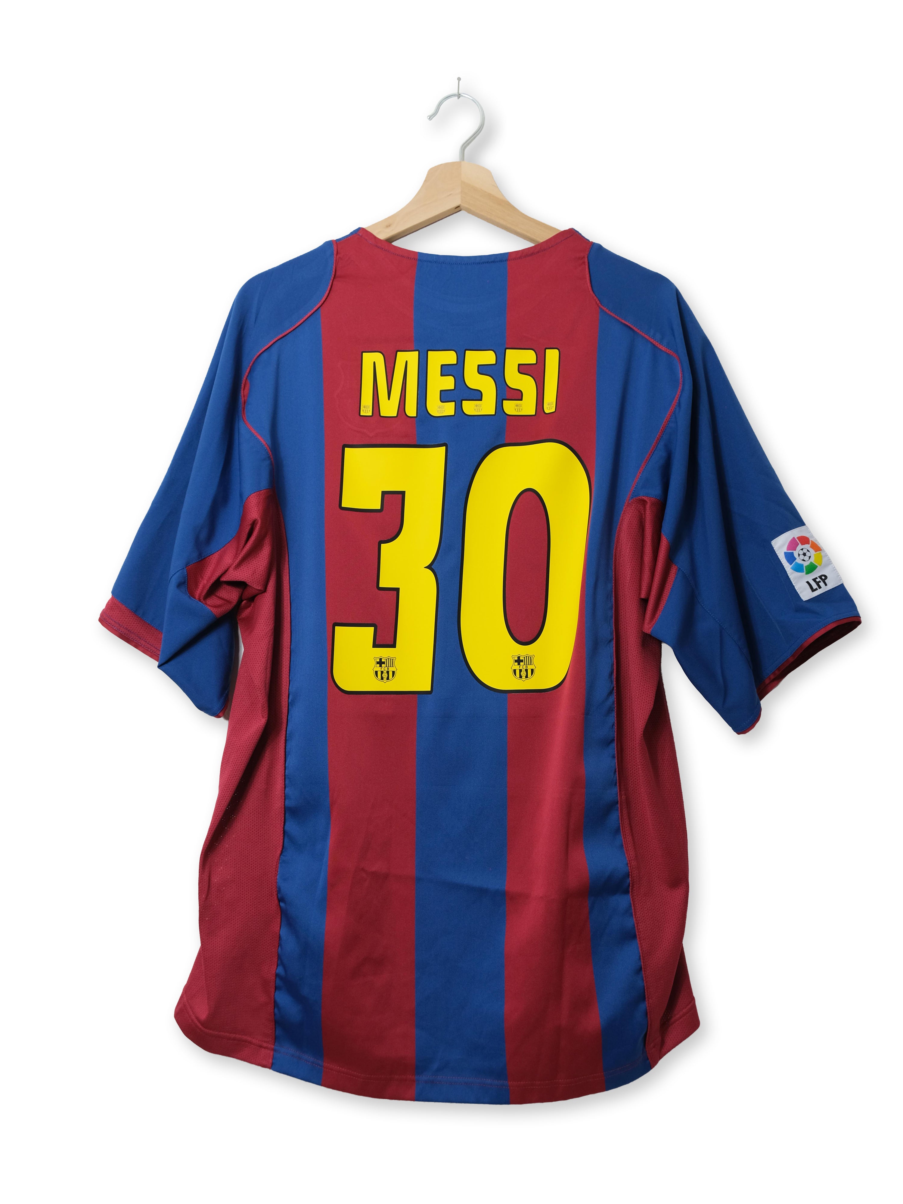 FC Barcelona 2004/05 Heim Trikot – MESSI #30 – (XL)