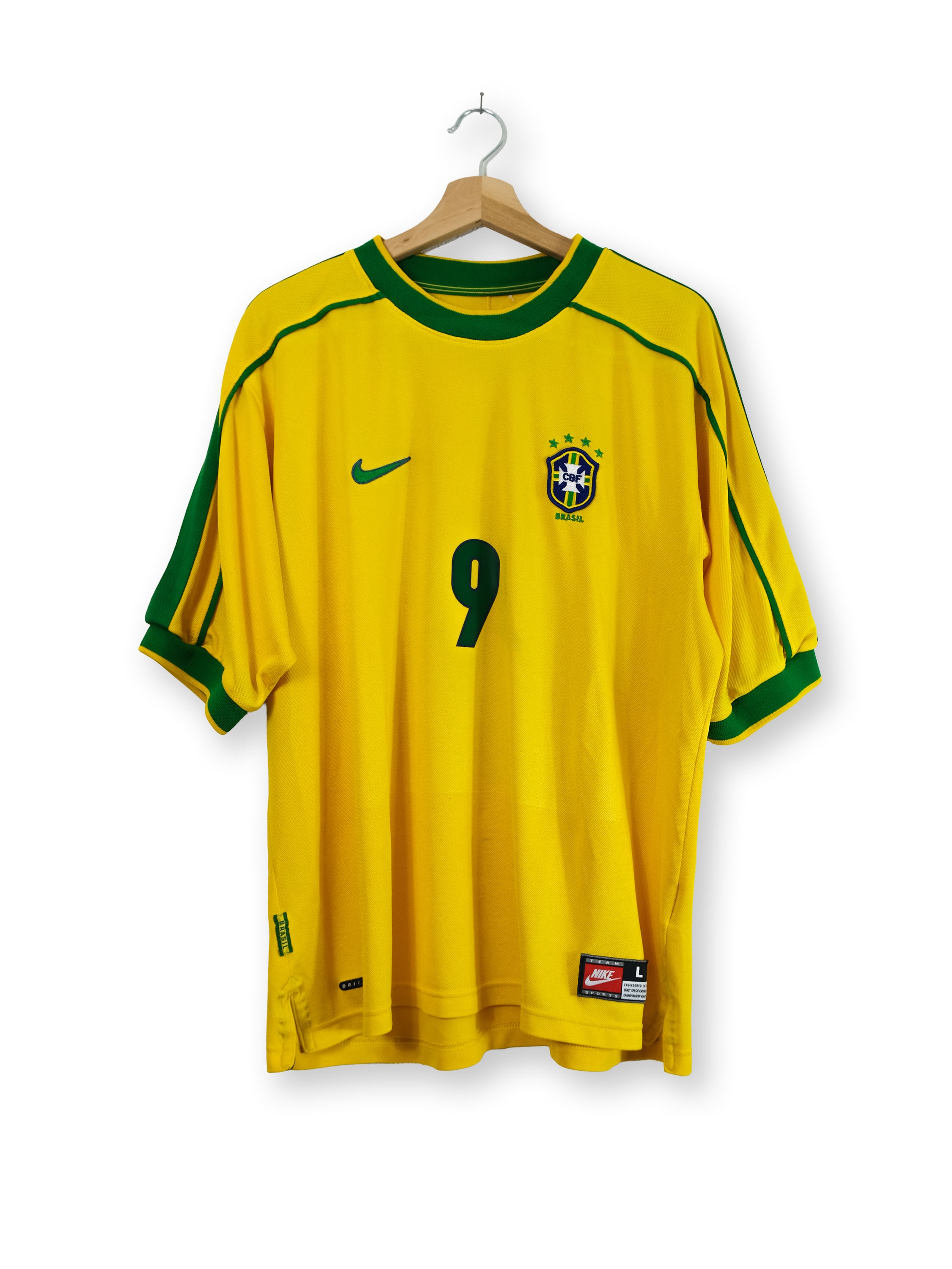 Brasilien 1998/1999 Heim Trikot – RONALDO #9 – (L)