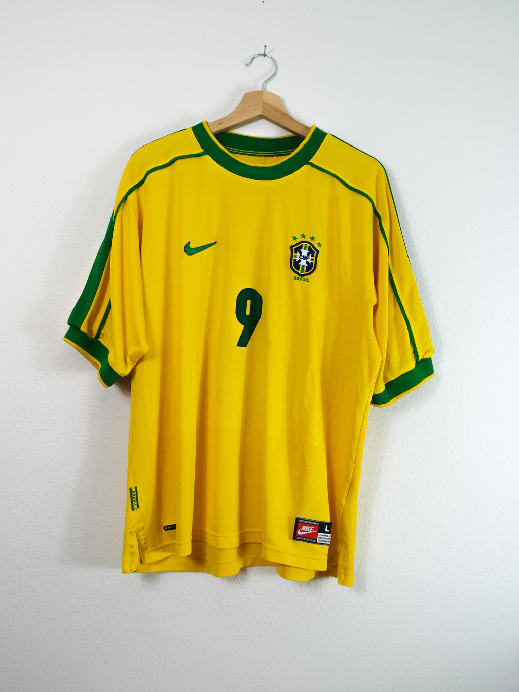 Brasilien 1998/1999 Heim Trikot – RONALDO #9 – (L)