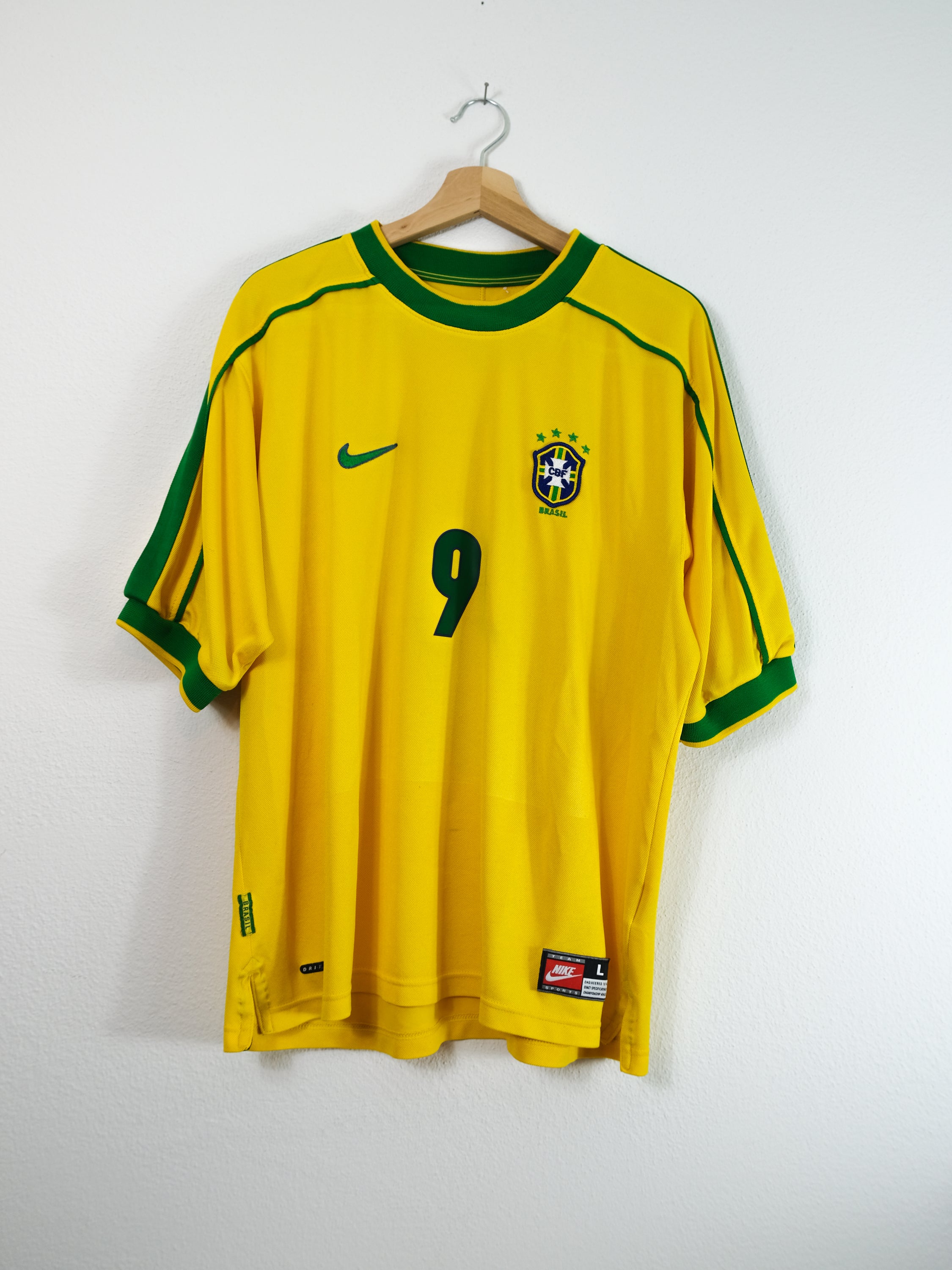 Brasilien 1998/1999 Heim Trikot – RONALDO #9 – (L)