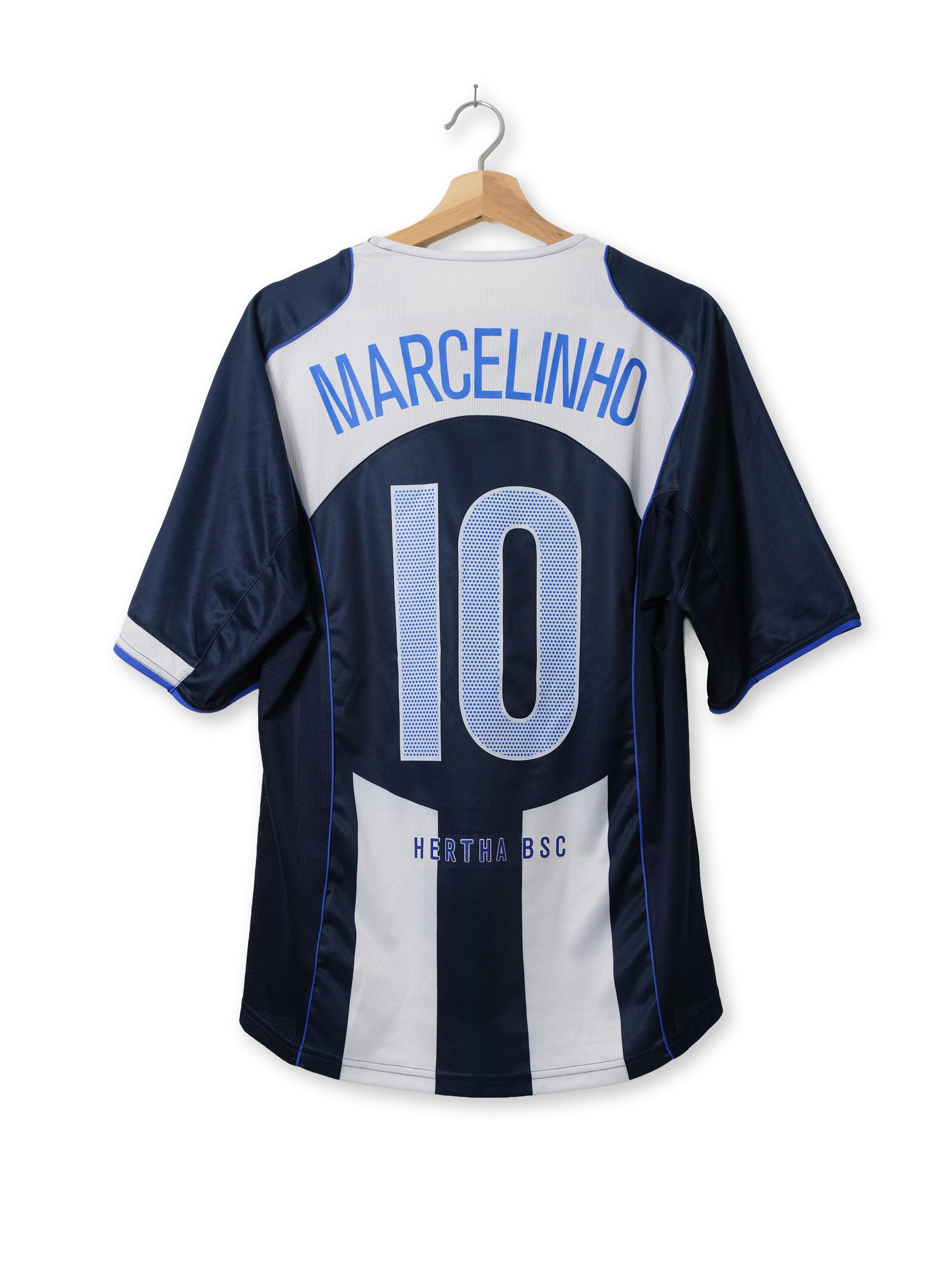 Hertha BSC 2004/05 Home Kit – MARCELINHO #10 – (L)