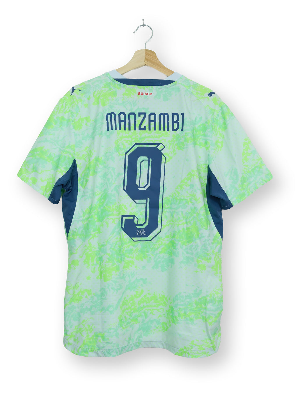 Switzerland 2026/27 Away Kit – MANZAMBI #9 – (XL)